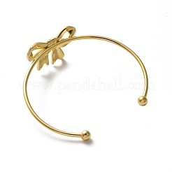 Bracelets manchettes en acier inoxydable 304 pour femmes&nbsp;AJEW-R100-01B-G