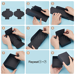 Картонные коробки ювелирных изделий CBOX-WH0003-28B