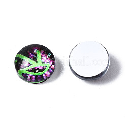 Cabochons di vetro&nbsp;GLAA-WH0030-01