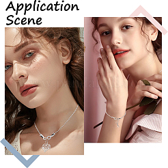 80 шт. 4 стиля шариковых цепных соединителей из нержавеющей стали 304 FIND-SC0011-11