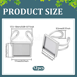 12 шт. 201 нержавеющая сталь для установки колец манжеты&nbsp;STAS-BC0004-09B