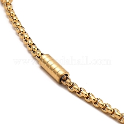 PVD-Vakuumbeschichtung 304 Edelstahlsäulen-Gliederkette&nbsp;NJEW-K254-04G