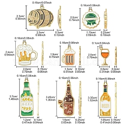 32 шт. 8 стиля подвески из сплава и эмали на пивную тематику&nbsp;ENAM-YW0005-41