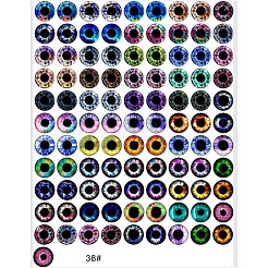 Bedruckte transparente Glascabochons&nbsp;GL-CBAA22A-02