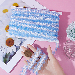 10 ярд полиэстеровой кружевной отделки SRIB-GF0001-29