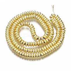 Гальванизировать немагнитных синтетический гематит нитей бисера&nbsp;X-G-Q465-19G