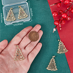 5шт латунные подвески с микропаве и кубическим цирконием ZIRC-BBC0002-88B