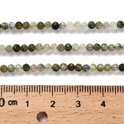 Нити бусин из натурального зеленого рутилированного кварца&nbsp;LS-G-RM2025-A14-3mm-B