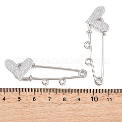 Spille di sicurezza a forma di cuore incrociate in acciaio inossidabile 304&nbsp;SA-CBA098D-15E-P02