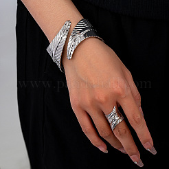 Наборы из браслета-манжеты и кольца-манжеты из листового сплава FS-WGCE308-01