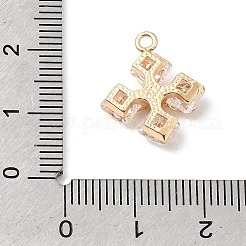 Pendentifs en laiton zircon cubique transparent&nbsp;KK-N290-12G