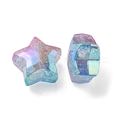 Chapado uv cuentas acrílicas crujientes transparentes&nbsp;OACR-P010-09C