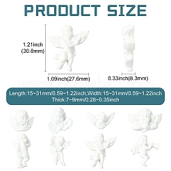 80 pz 8 stili cabochon in resina opaca&nbsp;RESI-CJZ0001-02