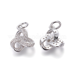 Латунные микро проложить кубического циркония подвески&nbsp;X-ZIRC-J021-21P-RS