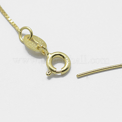 925 Sterling Silber Box Kette Halsketten&nbsp;STER-F039-40cm-05G