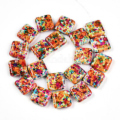 Синтетических нитей бирюзовые бусы TURQ-T004-09A-06