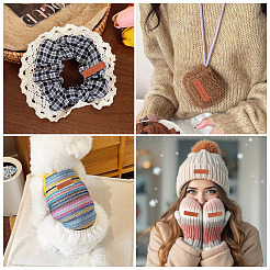 20 шт. 10 стиля прямоугольные бирки из искусственной кожи&nbsp;FIND-TA0008-52