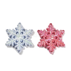 Рождественская тема УФ-покрытие непрозрачные радужные переливающиеся акриловые бусины SACR-R001-03A