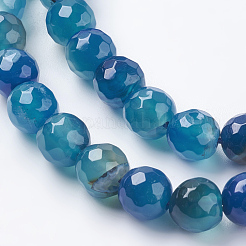 Природный агат бисер нитей&nbsp;X-G-G580-8mm-05