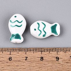 Cuentas de cerámica de porcelana hechas a mano&nbsp;PORC-Q005-06B