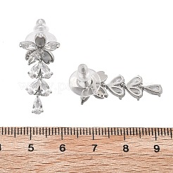 Серьги-гвоздики из циркония EJEW-D301-06P-03