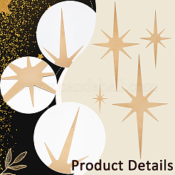 4 pieza de adornos colgantes de hierro&nbsp;HJEW-WH0036-95