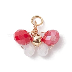 10шт 10 цвета подвески из стеклянных бусин&nbsp;PALLOY-JF02583