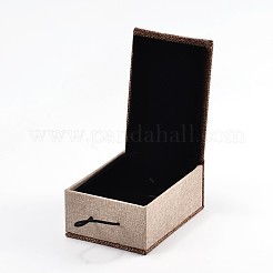 Boîtes à pendentif en bois rectangle&nbsp;X-OBOX-N013-03