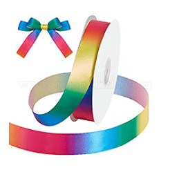 50 ярд ленты из полиэстера в репсовую ленту радужного цвета OCOR-WH0045-25