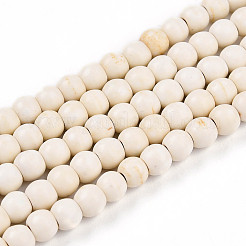 Синтетические бусины из магнезита TURQ-S192-4mm-1