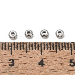 304ステンレス製スペーサービーズ  ロンデル  ステンレス鋼色  3x1.5mm  穴：1mm  約280個/袋&nbsp;SA-CBAF1D5-26P-E