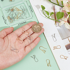 32 шт. 2 стиля латунных крючков для сережек KK-BBC0014-12