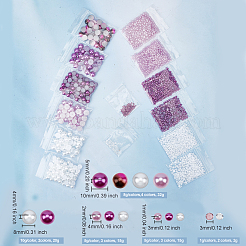 84 г 14 стиля АБС пластик имитация жемчуга кабошоны SACR-OC0001-06