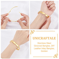 1шт. браслеты из нержавеющей стали с рифлением&nbsp;STAS-UN0042-50A-G