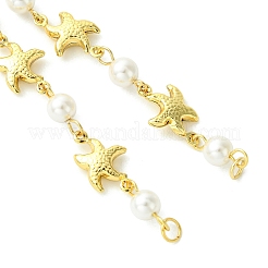 Armbandherstellung aus Gliederkette mit Meeresmotiven aus Edelstahl 304&nbsp;AJEW-JB01627-02