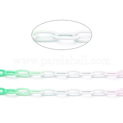 Chaînes de trombones en laiton peintes à la main écologiques&nbsp;KK-J276-18-P17