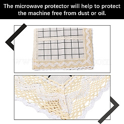 電子レンジカバー布  綿の防塵シールド  タータン模様の長方形  ナバホホワイト  1000x350x2mm&nbsp;AJEW-WH20059-20D