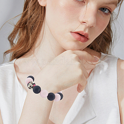 68 шт. 14 стиля печатных силиконовых фокусных бусин&nbsp;SIL-PA0001-14