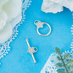 1 шт. 925 застежки-тоглы из стерлингового серебра STER-BBC0005-59