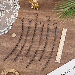 Gancho de hierro con cadena de eslabones&nbsp;AJEW-WH0481-619EB