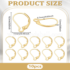 10 шт. латунные серьги-кольца&nbsp;DIY-LP0001-99G