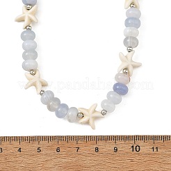 Collane di perle di agata naturale a bande&nbsp;NJEW-JN06623