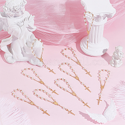 50 bracelet en alliage avec croix et breloque Jésus&nbsp;BJEW-WA0001-03