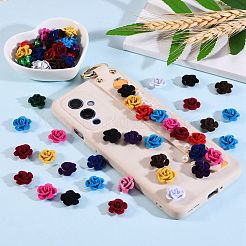 360шт 12 цвета флокированные алюминиевые бусины FALUM-SZ0001-01