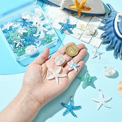 30шт 5 стиля непрозрачные подвески из смолы&nbsp;RESI-CJ0004-91