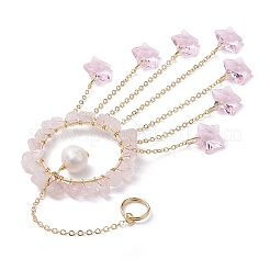 Стеклянные подвески в виде звезд HJEW-JM01247-03