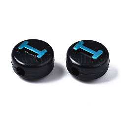 Непрозрачные черные акриловые бусины&nbsp;MACR-Q242-009B