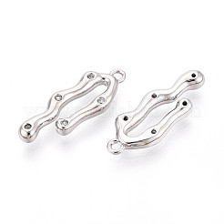 Латунные микропаве прозрачные подвески с фианитом KK-N267-07P