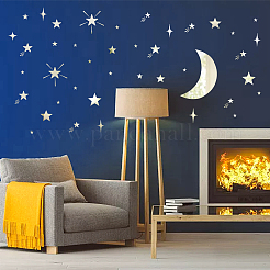 Pegatinas de pared de espejo acrílico con forma de estrella&nbsp;DIY-PH0017-37B