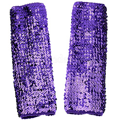 Elastischer String mit Plastik-Glitzer-Überärmel&nbsp;AJEW-WH20080-42C